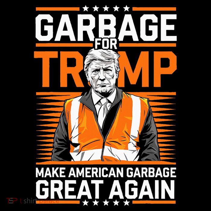 Donald Trump Garbage Orange Reflective Safety Vest T-Shirt