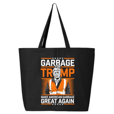 Donald Trump Garbage Orange Reflective Safety Vest 25L Jumbo Tote