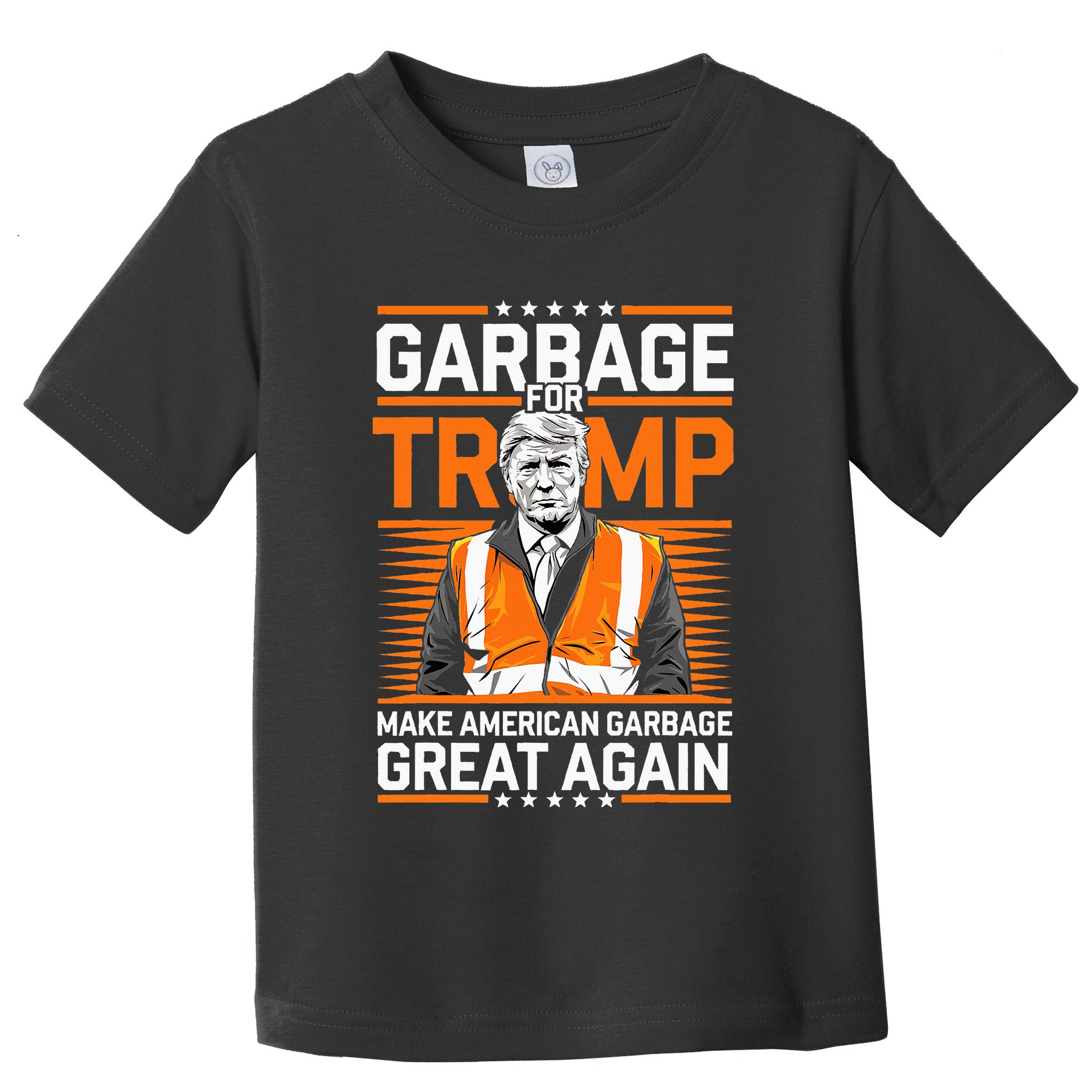 Donald Trump Garbage Orange Reflective Safety Vest Toddler T-Shirt