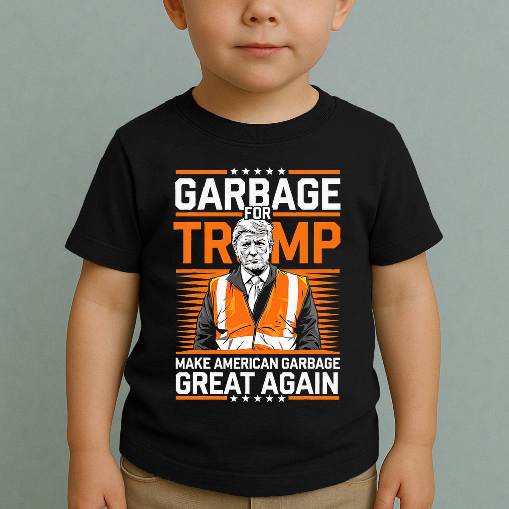 Donald Trump Garbage Orange Reflective Safety Vest Toddler T-Shirt