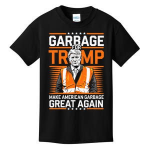 Donald Trump Garbage Orange Reflective Safety Vest Kids T-Shirt