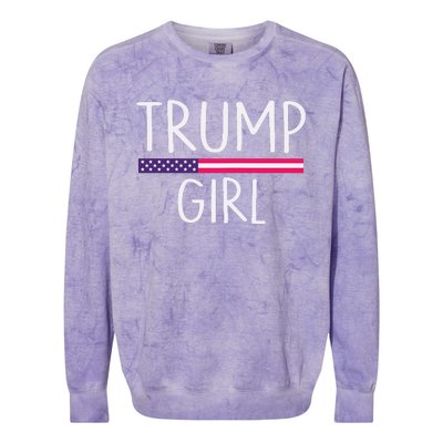 Donald Trump Girl 2020 Colorblast Crewneck Sweatshirt