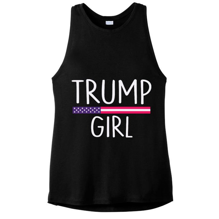 Donald Trump Girl 2020 Ladies PosiCharge Tri-Blend Wicking Tank