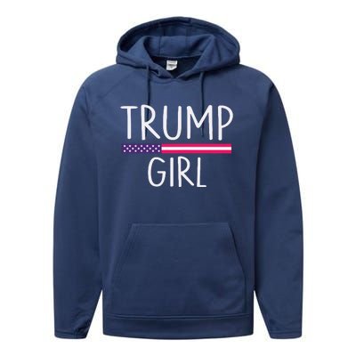 Donald Trump Girl 2020 Performance Fleece Hoodie