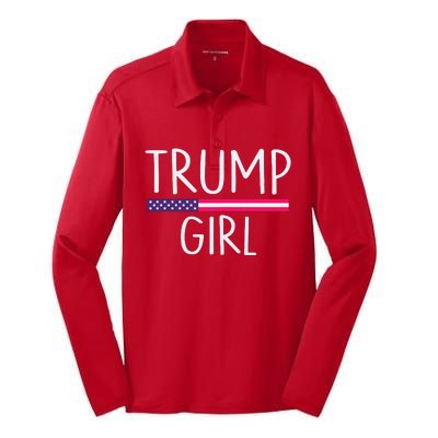 Donald Trump Girl 2020 Silk Touch Performance Long Sleeve Polo