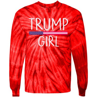 Donald Trump Girl 2020 Tie-Dye Long Sleeve Shirt