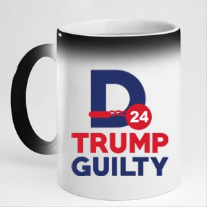 Donald Trump Guilty 24 Political 11oz Black Color Changing Mug