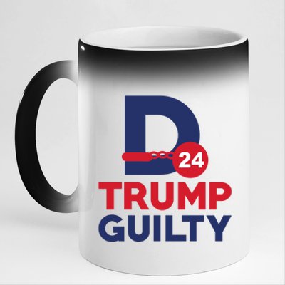 Donald Trump Guilty 24 Political 11oz Black Color Changing Mug