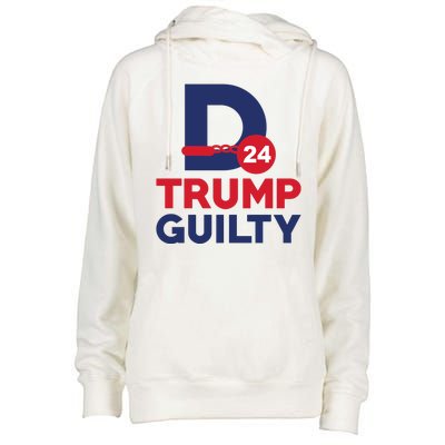 Donald Trump Guilty 24 Political Womens Funnel Neck Pullover Hood