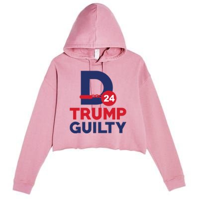 Donald Trump Guilty 24 Political Crop Fleece Hoodie