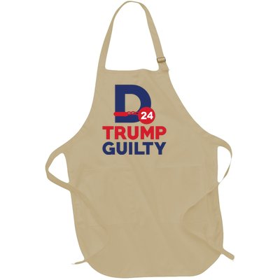 Donald Trump Guilty 24 Political Full-Length Apron With Pockets