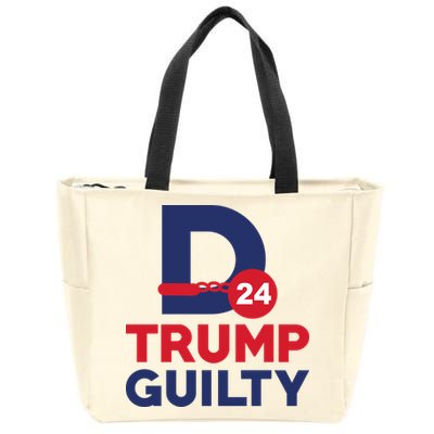 Donald Trump Guilty 24 Political Zip Tote Bag