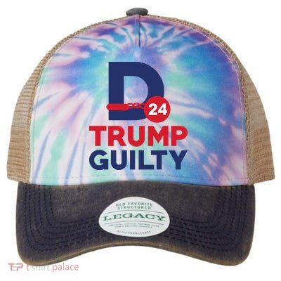Donald Trump Guilty 24 Political Legacy Tie Dye Trucker Hat