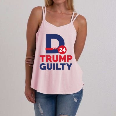 Donald Trump Guilty 24 Political Women's Strappy Tank