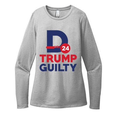 Donald Trump Guilty 24 Political Womens CVC Long Sleeve Shirt