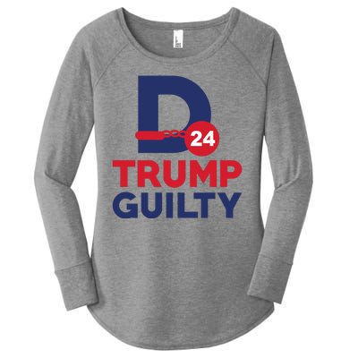 Donald Trump Guilty 24 Political Women's Perfect Tri Tunic Long Sleeve Shirt