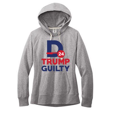 Donald Trump Guilty 24 Political Women's Fleece Hoodie