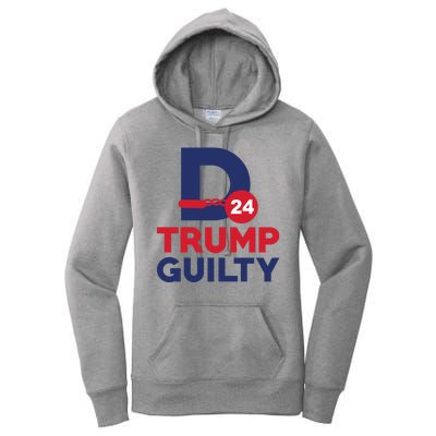 Donald Trump Guilty 24 Political Women's Pullover Hoodie