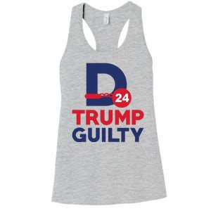 Donald Trump Guilty 24 Political Women's Racerback Tank