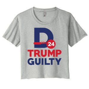 Donald Trump Guilty 24 Political Women's Crop Top Tee