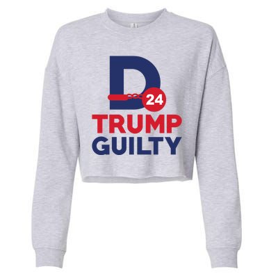 Donald Trump Guilty 24 Political Cropped Pullover Crew