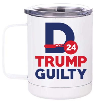 Donald Trump Guilty 24 Political 12 oz Stainless Steel Tumbler Cup