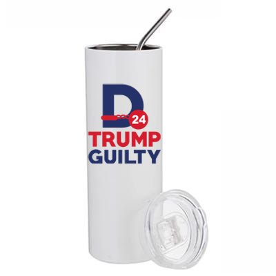 Donald Trump Guilty 24 Political Stainless Steel Tumbler