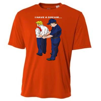 Donald Trump Getting Arrested Lock Him Up Trump Cooling Performance Crew T-Shirt