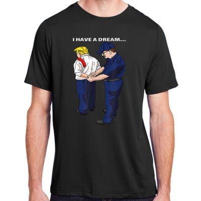 Donald Trump Getting Arrested Lock Him Up Trump Adult ChromaSoft Performance T-Shirt