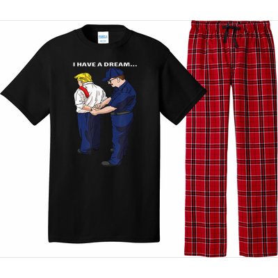 Donald Trump Getting Arrested Lock Him Up Trump Pajama Set