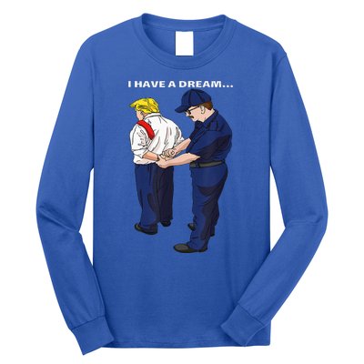 Donald Trump Getting Arrested Lock Him Up Trump Long Sleeve Shirt