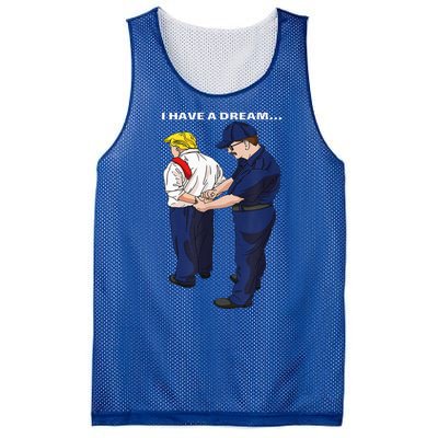 Donald Trump Getting Arrested Lock Him Up Trump Mesh Reversible Basketball Jersey Tank