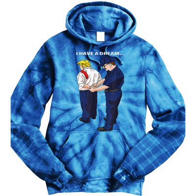 Donald Trump Getting Arrested Lock Him Up Trump Tie Dye Hoodie