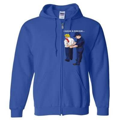 Donald Trump Getting Arrested Lock Him Up Trump Full Zip Hoodie