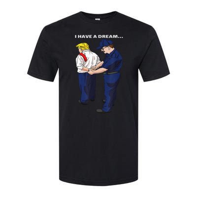 Donald Trump Getting Arrested Lock Him Up Trump Softstyle CVC T-Shirt