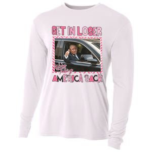 Donald Trump Get In Loser We Are Taking America Back Funny Trump Cooling Performance Long Sleeve Crew