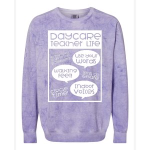 Daycare Teacher Gift Daycare Provider Gifts Thank You Preschool Colorblast Crewneck Sweatshirt