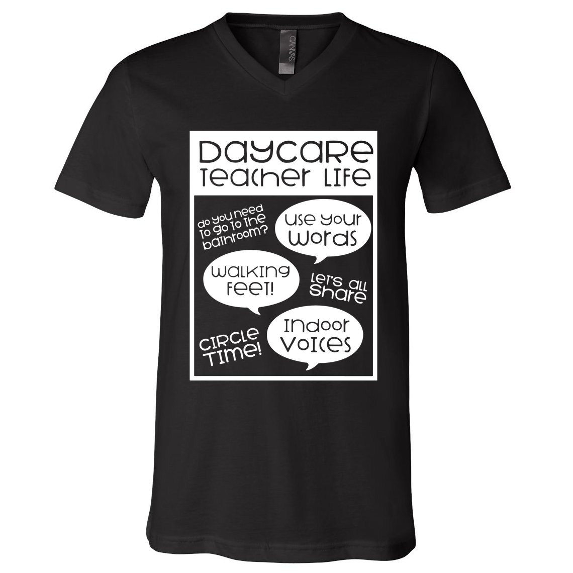 Daycare Teacher Gift Daycare Provider Gifts Thank You Preschool V-Neck T-Shirt