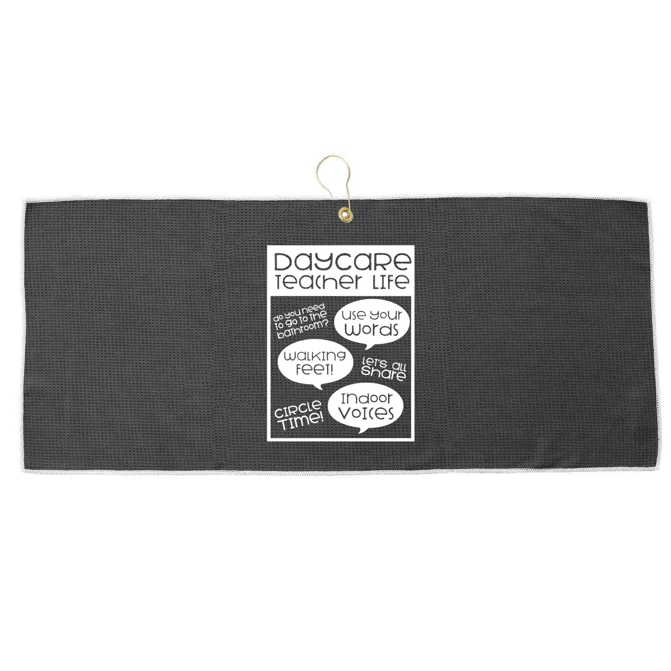 Daycare Teacher Gift Daycare Provider Gifts Thank You Preschool Large Microfiber Waffle Golf Towel