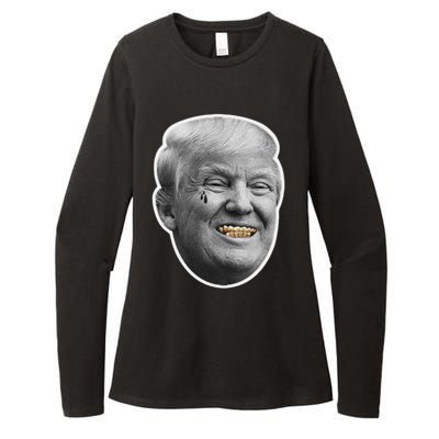 Donald Trump Gangster Womens CVC Long Sleeve Shirt