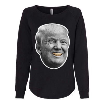 Donald Trump Gangster Womens California Wash Sweatshirt