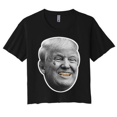 Donald Trump Gangster Women's Crop Top Tee