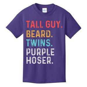 dude tall guy beard twins purple hoser Perfect Kids T-Shirt