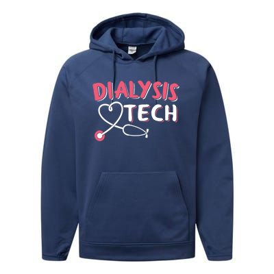 Dialysis Technician Gift Dialysis Tech Gift Performance Fleece Hoodie