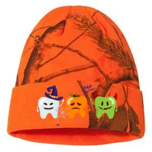 Dentist Teeth Ghost Pumpkin Witch Cute Dental Halloween Gift Kati Licensed 12" Camo Beanie