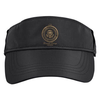 Donald Trump Gold Seal 47th President Adult Drive Performance Visor