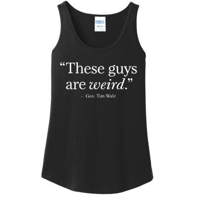 Demgovs These Guys Are Weird Gov. Tim Walz Ladies Essential Tank