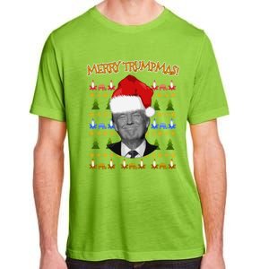 Donald Trump Gift Santa Ugly Christmas Merry Trumpmas Gift Adult ChromaSoft Performance T-Shirt