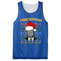 Donald Trump Gift Santa Ugly Christmas Merry Trumpmas Gift Mesh Reversible Basketball Jersey Tank