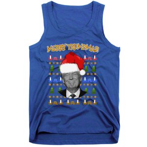 Donald Trump Gift Santa Ugly Christmas Merry Trumpmas Gift Tank Top